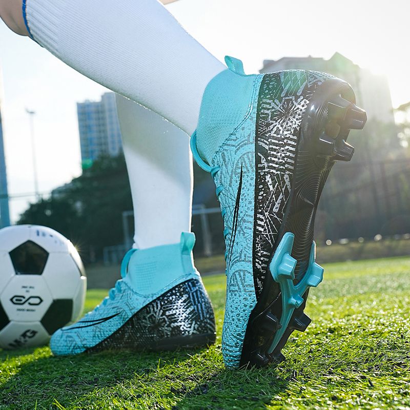 Men Kids Fashion Soccer Shoes Cleats Team Sports Athletic Training TF/FG Turf Football Shoes Outdoor