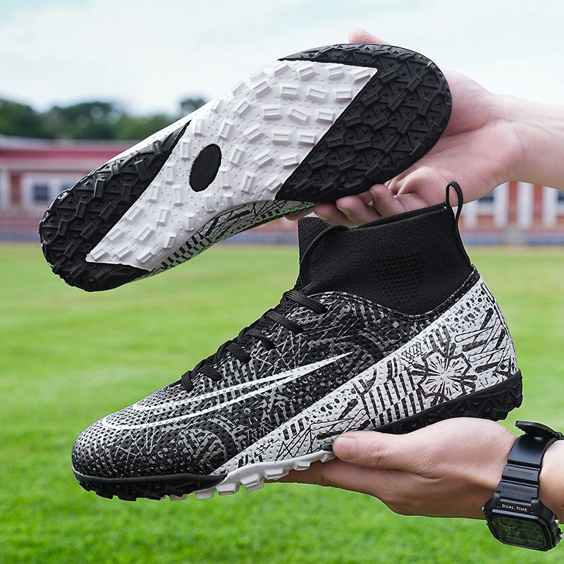 Men Kids Fashion Soccer Shoes Cleats Team Sports Athletic Training TF/FG Turf Football Shoes Outdoor