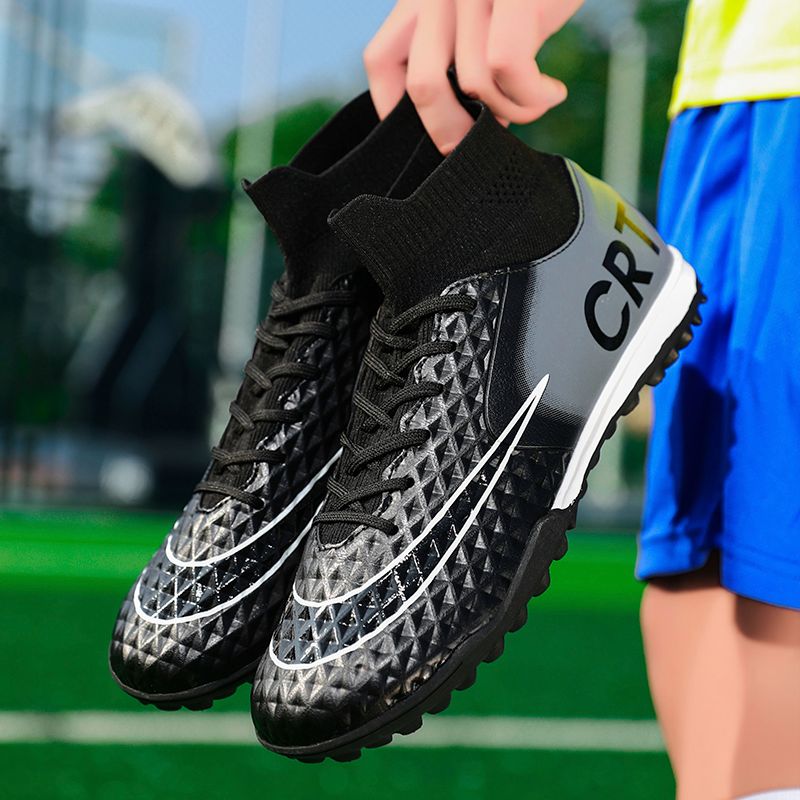Men Kids Fashion Soccer Shoes Cleats Team Sports Athletic Training TF/FG Turf Football Shoes Outdoor