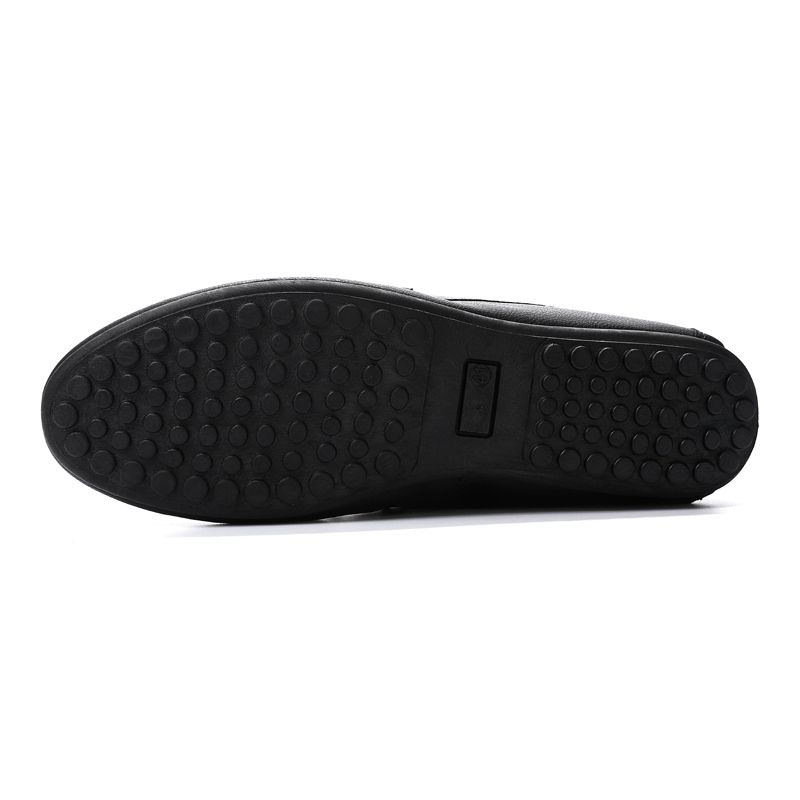 Men's Casual Loafers Slip On Leather Shoes Comfortable Driving Shoes Male Moccasins Classic Penny Loafer Flats Boat Shoes