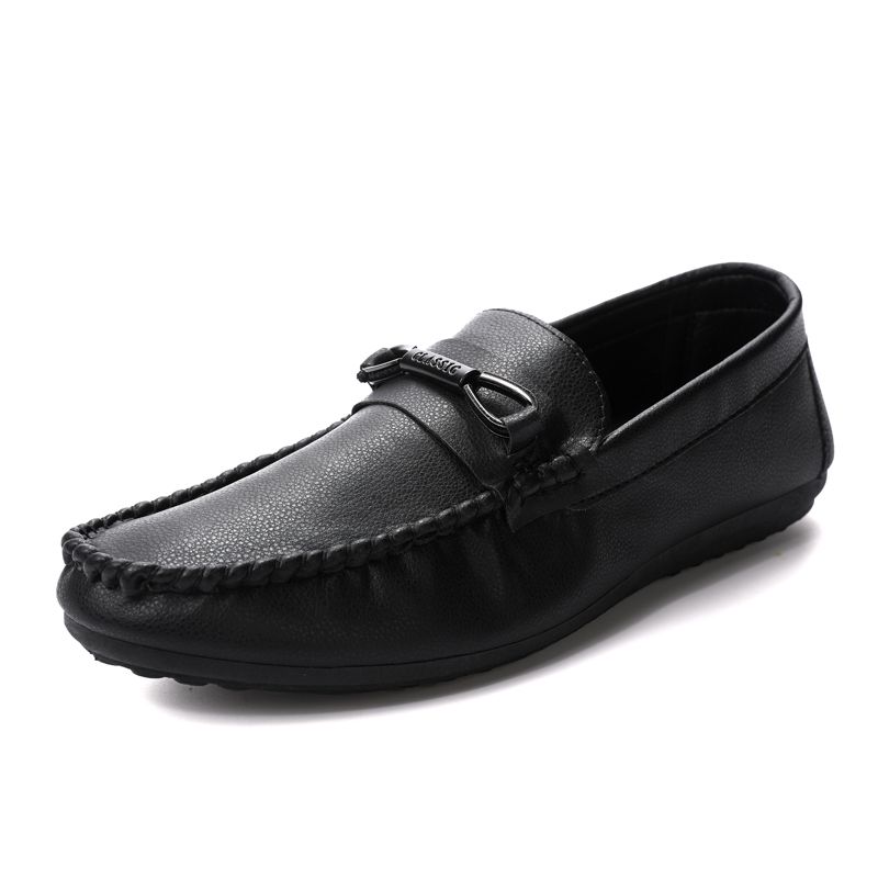 Men's Casual Loafers Slip On Leather Shoes Comfortable Driving Shoes Male Moccasins Classic Penny Loafer Flats Boat Shoes