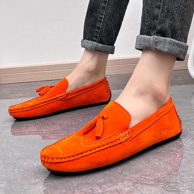 Big Size Men's Casual Loafers Slip On Leather Shoes Lightweight Driving Shoes Moccasins Classic Penny Loafer Flats Boat Shoes
