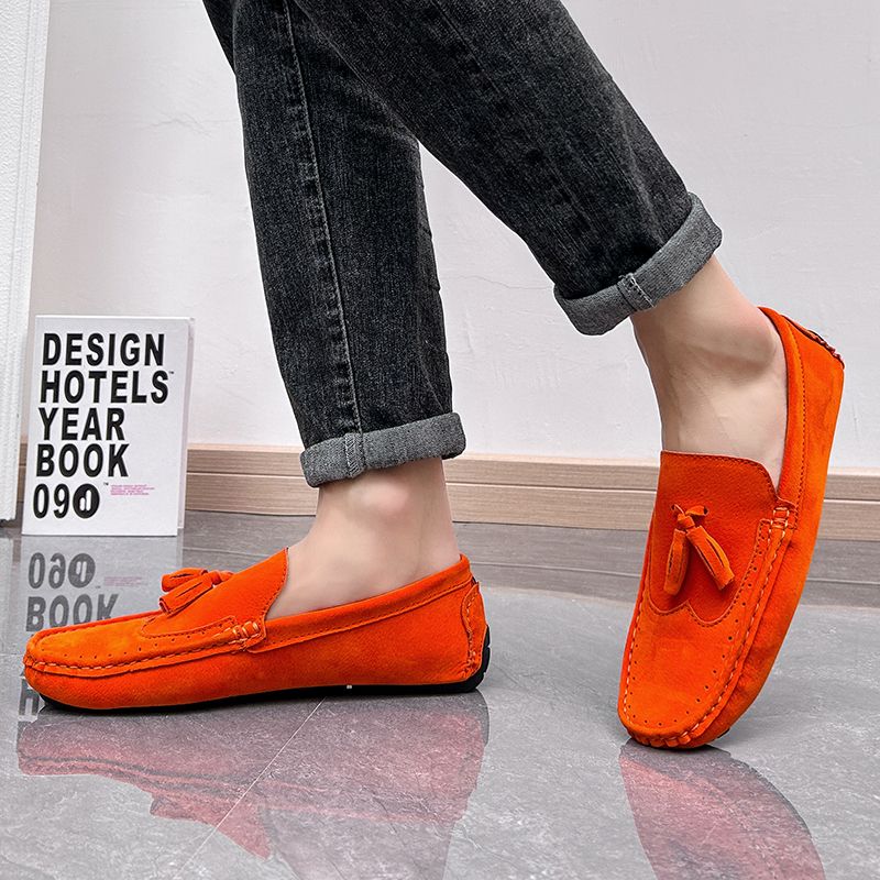 Big Size Men's Casual Loafers Slip On Leather Shoes Lightweight Driving Shoes Moccasins Classic Penny Loafer Flats Boat Shoes