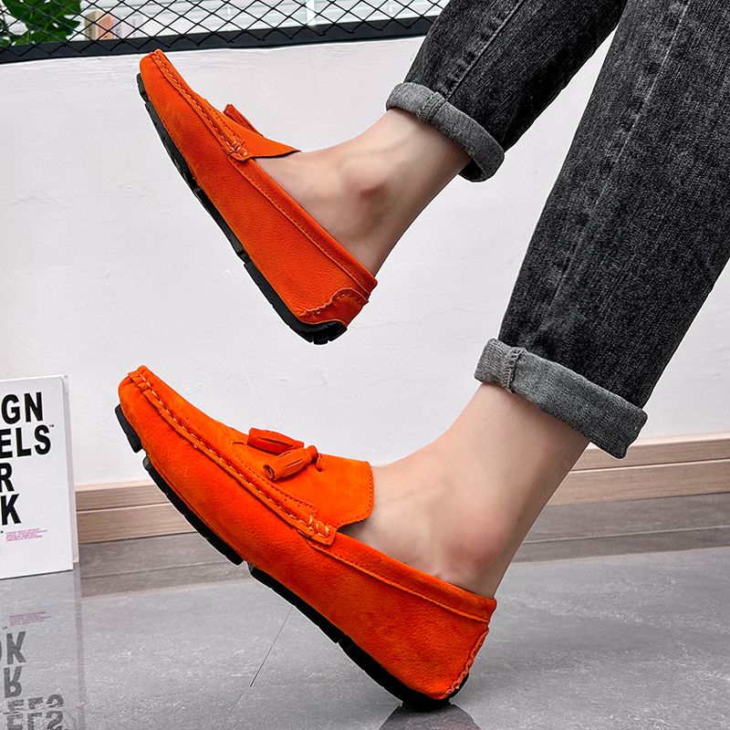 Big Size Men's Casual Loafers Slip On Leather Shoes Lightweight Driving Shoes Moccasins Classic Penny Loafer Flats Boat Shoes