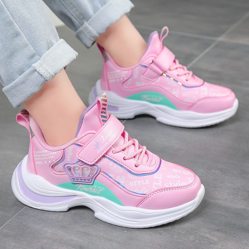 Kids Sneakers Girls Casual Shoes Unisex-Child Lightweight Breathable Athletic Running Tennis Walking School Shoes