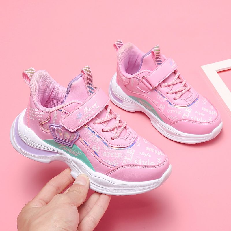 Kids Sneakers Girls Casual Shoes Unisex-Child Lightweight Breathable Athletic Running Tennis Walking School Shoes