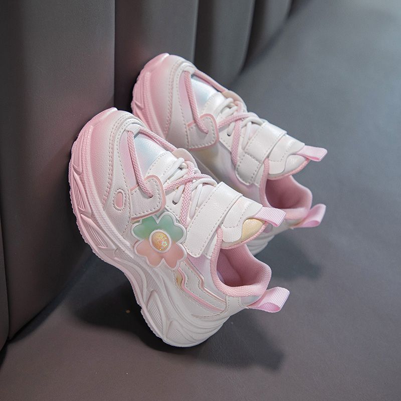 Kids Sneakers Girls Casual Shoes Children Lightweight Breathable Athletic Running Tennis Walking School Shoes