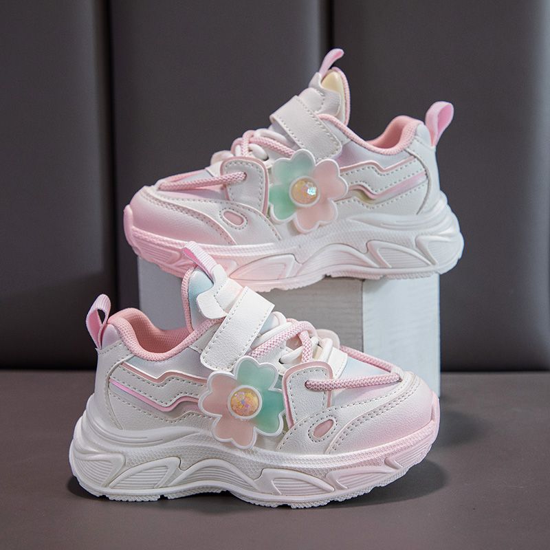 Kids Sneakers Girls Casual Shoes Children Lightweight Breathable Athletic Running Tennis Walking School Shoes