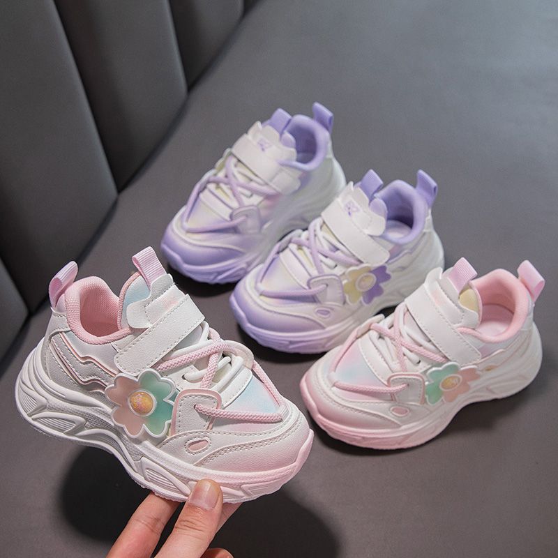 Kids Sneakers Girls Casual Shoes Children Lightweight Breathable Athletic Running Tennis Walking School Shoes