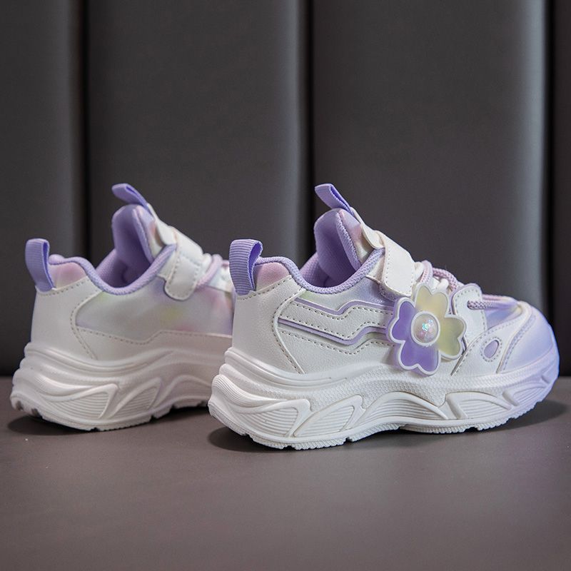 Kids Sneakers Girls Casual Shoes Children Lightweight Breathable Athletic Running Tennis Walking School Shoes