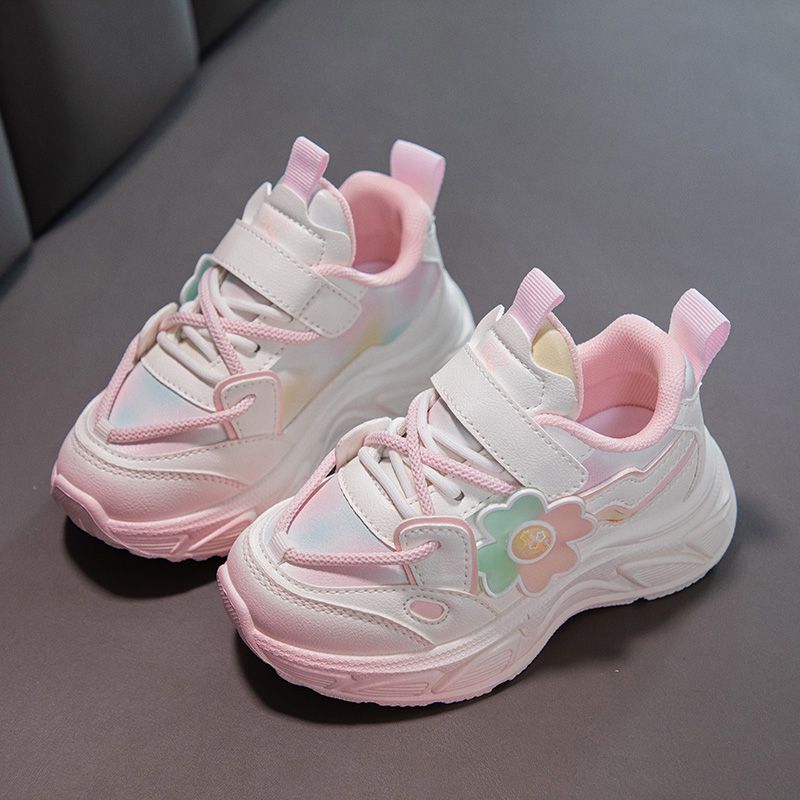 Kids Sneakers Girls Casual Shoes Children Lightweight Breathable Athletic Running Tennis Walking School Shoes