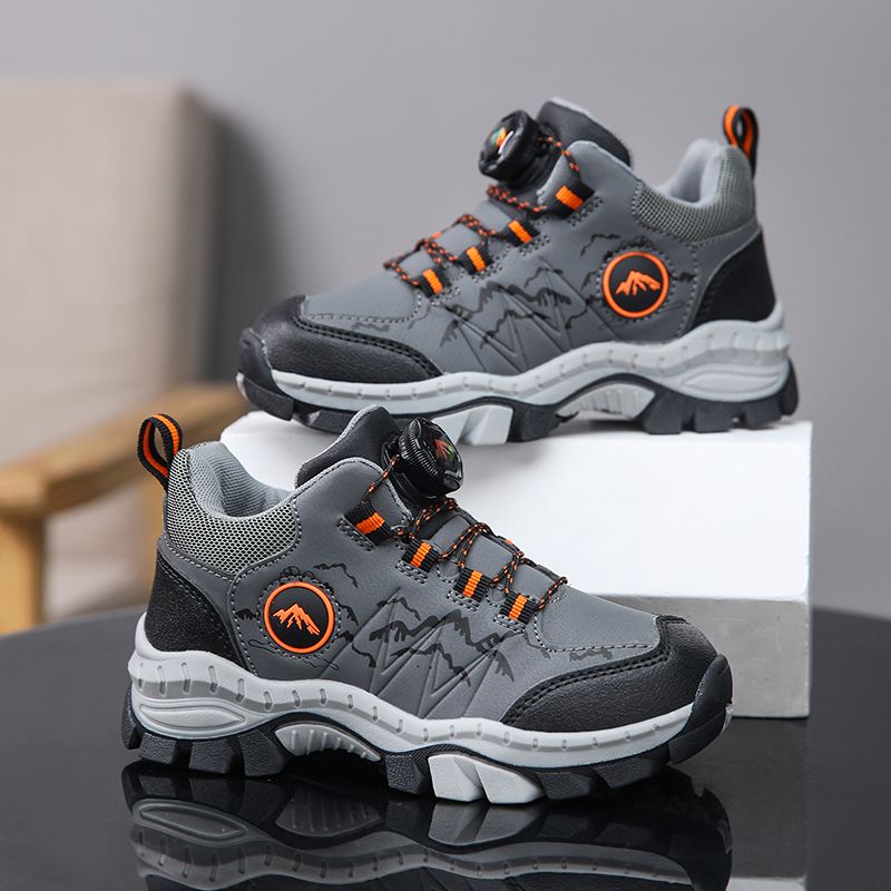 Kids Leather Outdoor Sneakers Boys Girls Unisex-Child Comfortable Athletic Running Walking Shoes Boy Climbing Hiking Shoes