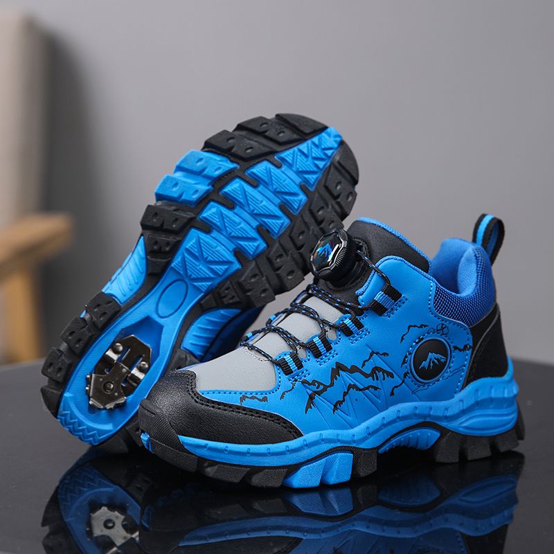 Kids Leather Outdoor Sneakers Boys Girls Unisex-Child Comfortable Athletic Running Walking Shoes Boy Climbing Hiking Shoes