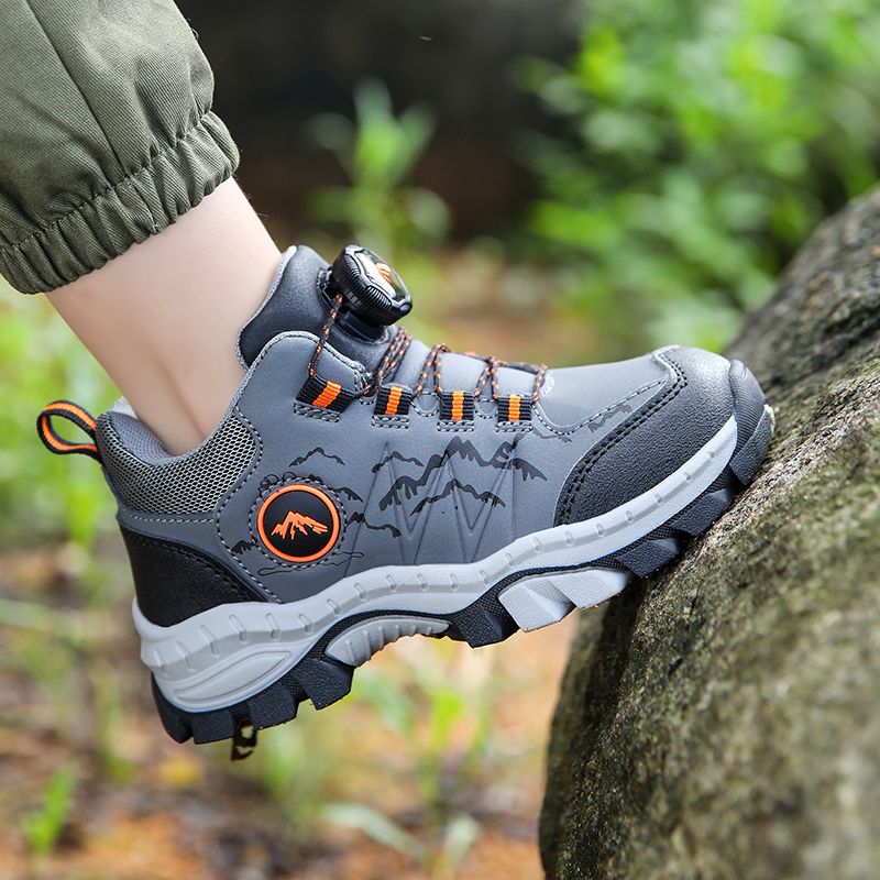 Kids Leather Outdoor Sneakers Boys Girls Unisex-Child Comfortable Athletic Running Walking Shoes Boy Climbing Hiking Shoes
