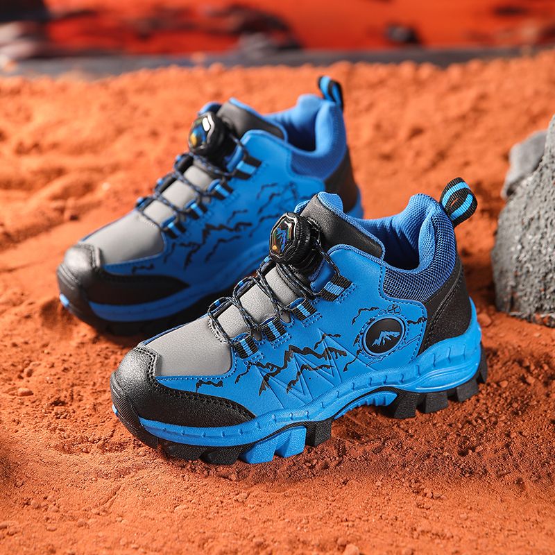 Kids Leather Outdoor Sneakers Boys Girls Unisex-Child Comfortable Athletic Running Walking Shoes Boy Climbing Hiking Shoes