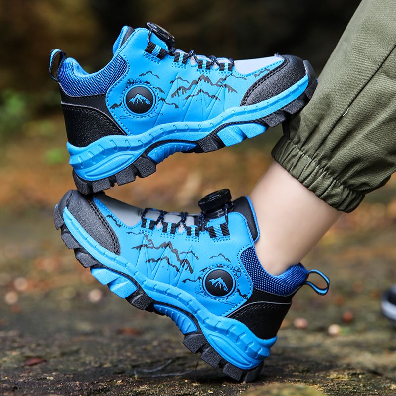 Kids Leather Outdoor Sneakers Boys Girls Unisex-Child Comfortable Athletic Running Walking Shoes Boy Climbing Hiking Shoes