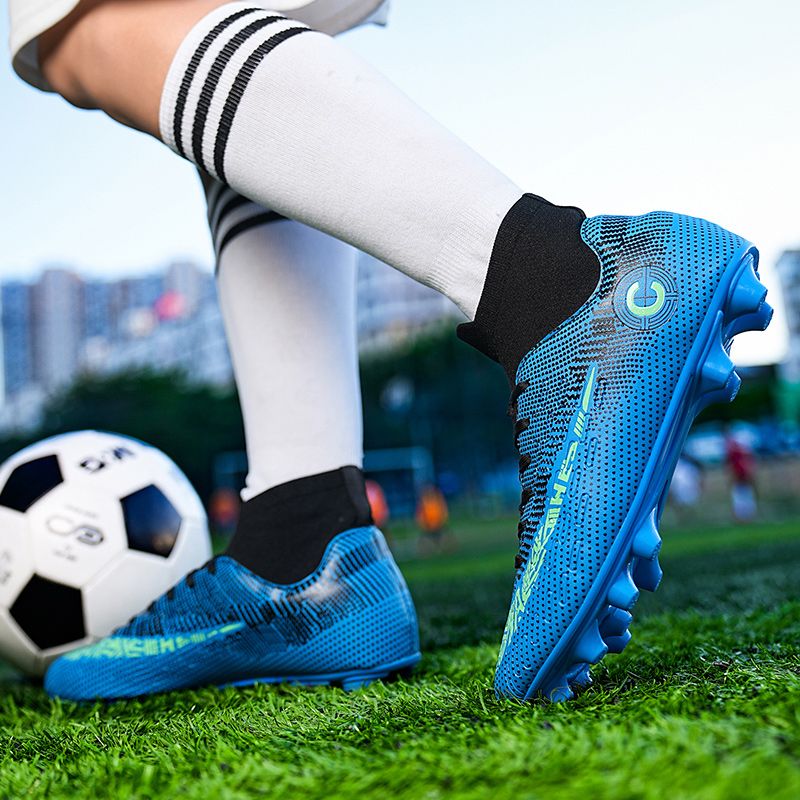Men Kids Fashion Soccer Shoes Cleats Team Sports Athletic Training TF/FG Turf Football Shoes Outdoor