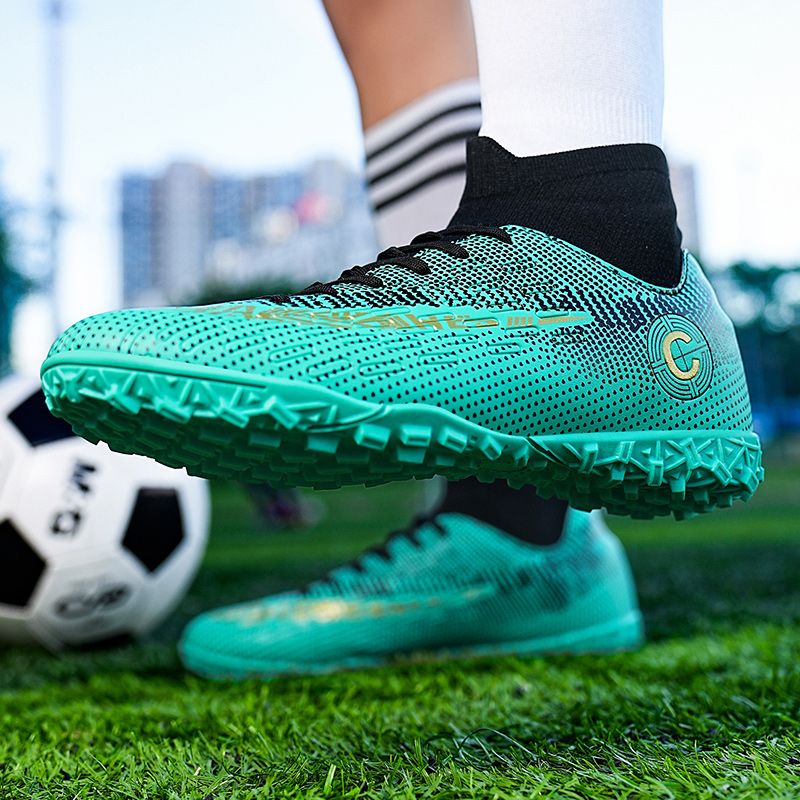 Men Kids Fashion Soccer Shoes Cleats Team Sports Athletic Training TF/FG Turf Football Shoes Outdoor