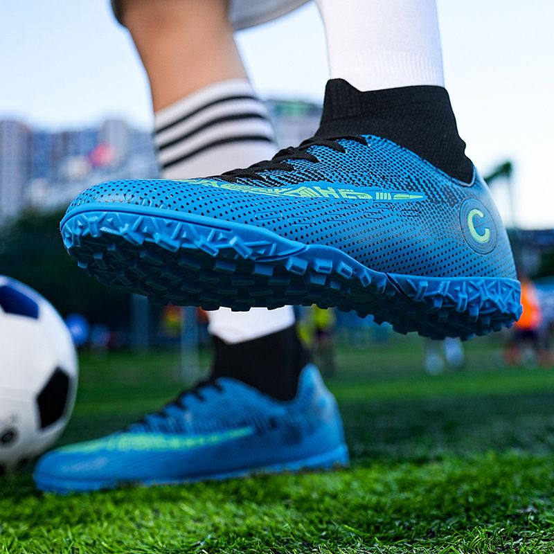 Men Kids Fashion Soccer Shoes Cleats Team Sports Athletic Training TF/FG Turf Football Shoes Outdoor