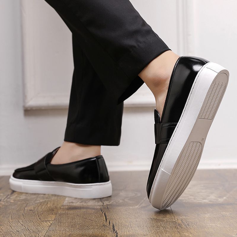 Big Size Men's Casual Loafers Slip On Leather Shoes Comfortable Lightweight Driving Shoes Male Moccasins Classic Penny Loafer Flats Boat Shoes Outdoor Walking Shoes