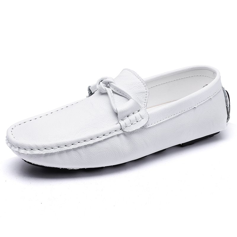 Big Size Men's Casual Loafers Slip On Leather Shoes Comfortable Lightweight Driving Shoes Male Moccasins Classic Penny Loafer Flats Boat Shoes Outdoor Walking Shoes