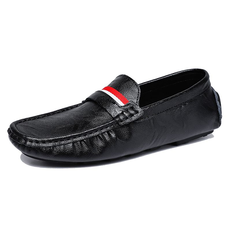 Big Size Men's Casual Loafers Slip On Leather Shoes Comfortable Lightweight Driving Shoes Male Moccasins Classic Penny Loafer Flats Boat Shoes Outdoor Walking Shoes