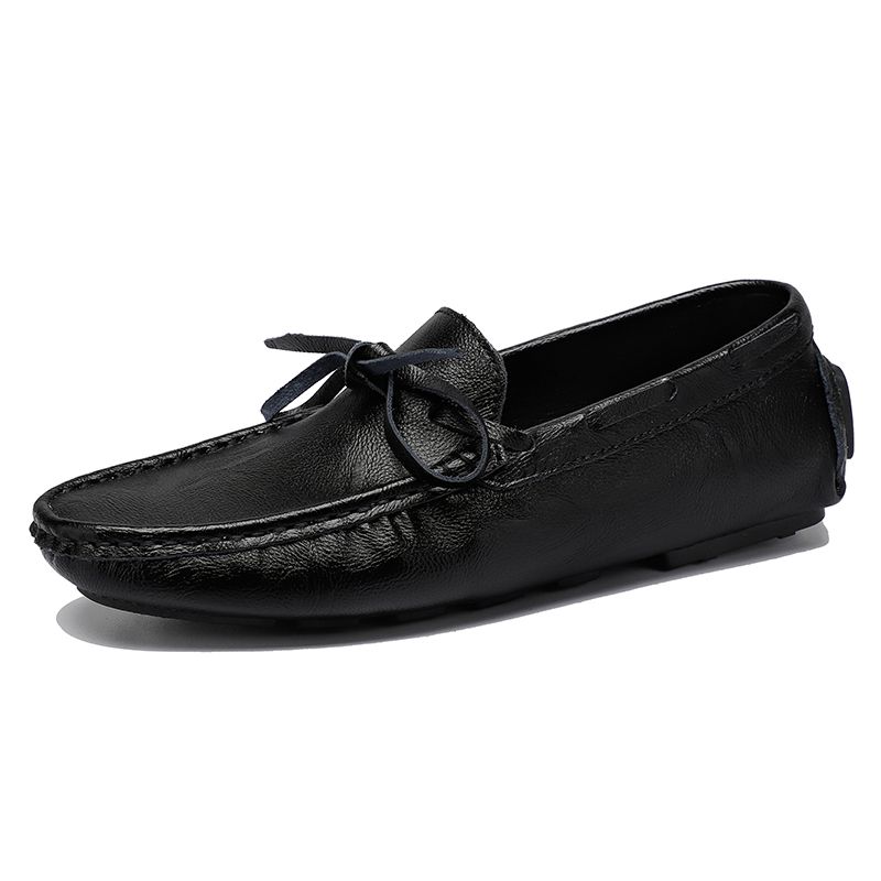 Men's Casual Loafers Slip On Leather Shoes Male Lightweight Driving Shoes Moccasins Classic Penny Loafer Flats Boat Shoes