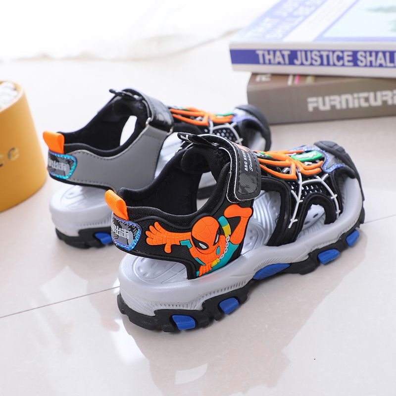 Kids Boys Carton Summer Sports Sandals Hiking Beach Outdoor Closed-Toe Sports Sandals for Kids(Toddler/Little Kid/Big Kid)