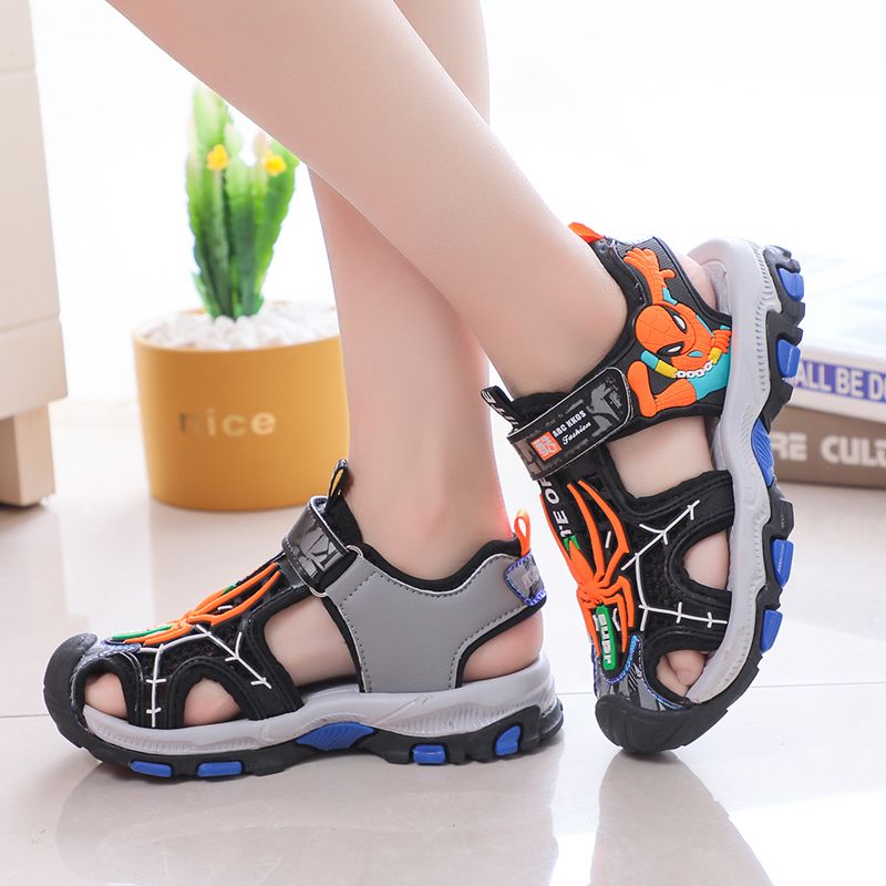 Kids Boys Carton Summer Sports Sandals Hiking Beach Outdoor Closed-Toe Sports Sandals for Kids(Toddler/Little Kid/Big Kid)
