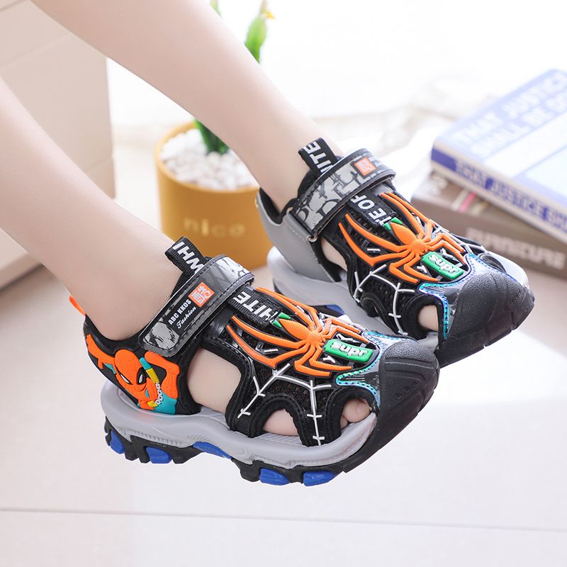 Kids Boys Carton Summer Sports Sandals Hiking Beach Outdoor Closed-Toe Sports Sandals for Kids(Toddler/Little Kid/Big Kid)