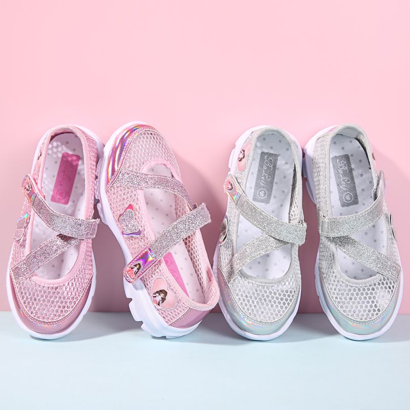 Girls Summer Sandals Dress Shoes Princess Flats Wedding Party Glitter Shoes for Kids