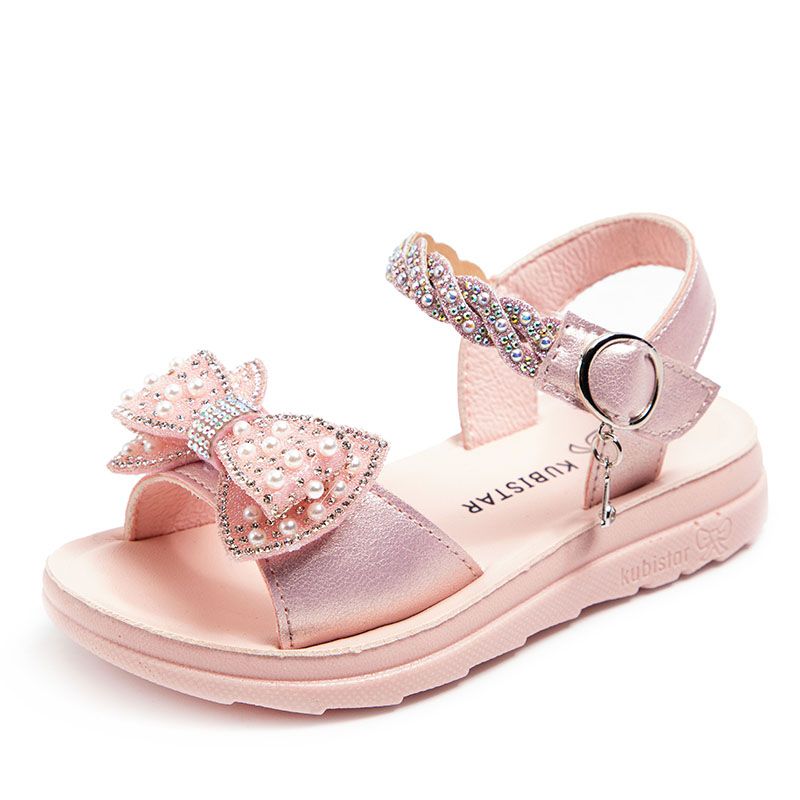 Girls Summer Outdoor Sandals Open-Toe Flats Fashion Cute Dress Sandals Shoes Toddler/Little Kid/Big Kid