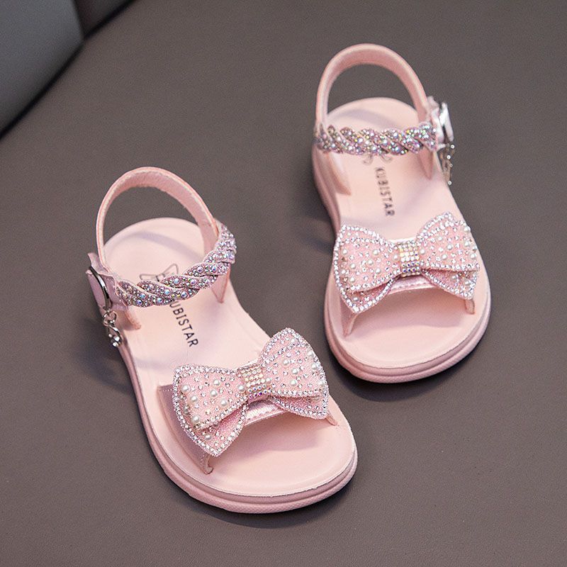 Girls Summer Outdoor Sandals Open-Toe Flats Fashion Cute Dress Sandals Shoes Toddler/Little Kid/Big Kid