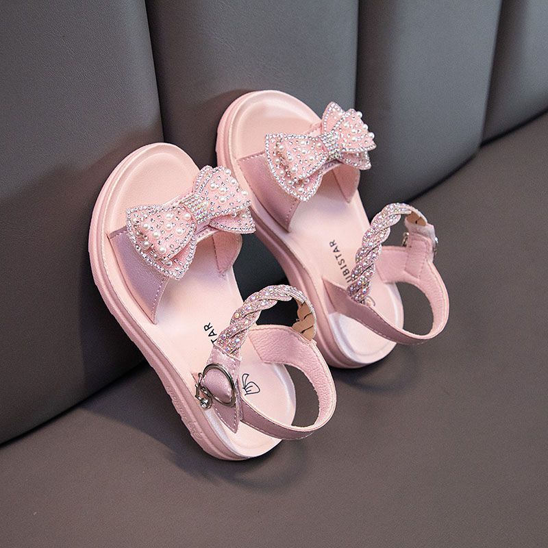 Girls Summer Outdoor Sandals Open-Toe Flats Fashion Cute Dress Sandals Shoes Toddler/Little Kid/Big Kid