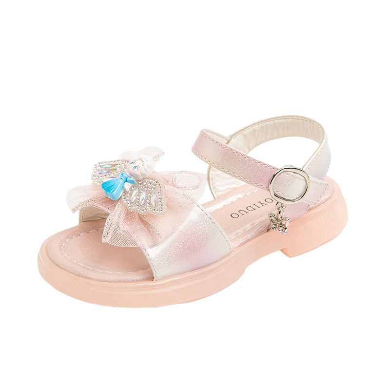 Girls Summer Outdoor Sandals Open-Toe Flats Fashion Cute Dress Sandals Shoes Toddler/Little Kid/Big Kid