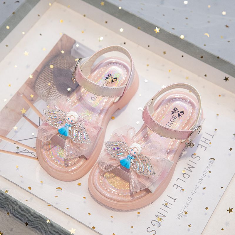 Girls Summer Outdoor Sandals Open-Toe Flats Fashion Cute Dress Sandals Shoes Toddler/Little Kid/Big Kid
