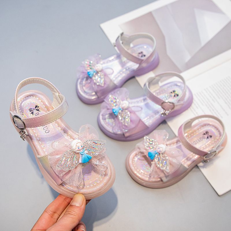 Girls Summer Outdoor Sandals Open-Toe Flats Fashion Cute Dress Sandals Shoes Toddler/Little Kid/Big Kid