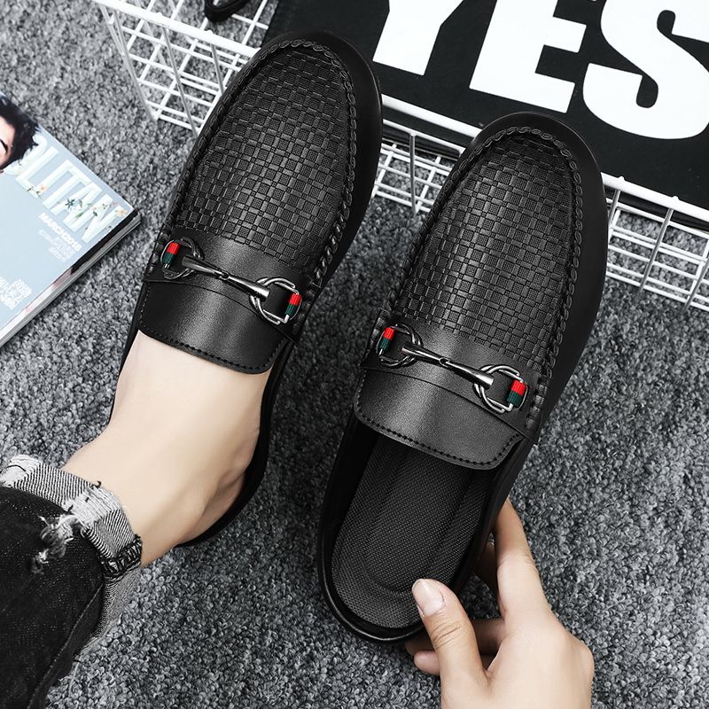 Men's Casual Loafers Slip On Leather Shoes Comfortable Driving Shoes Male Moccasins Classic Penny Loafer Flats Boat Shoes Slippers