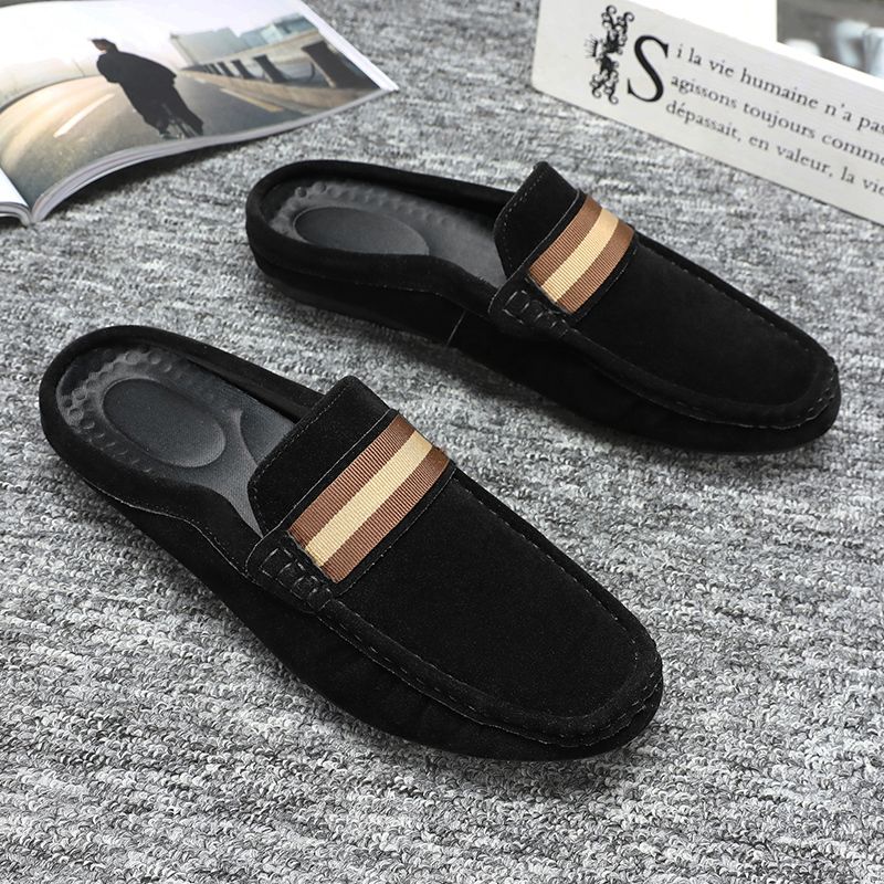 Men's Casual Loafers Slip On Leather Shoes Comfortable Driving Shoes Male Moccasins Classic Penny Loafer Flats Boat Shoes Slippers