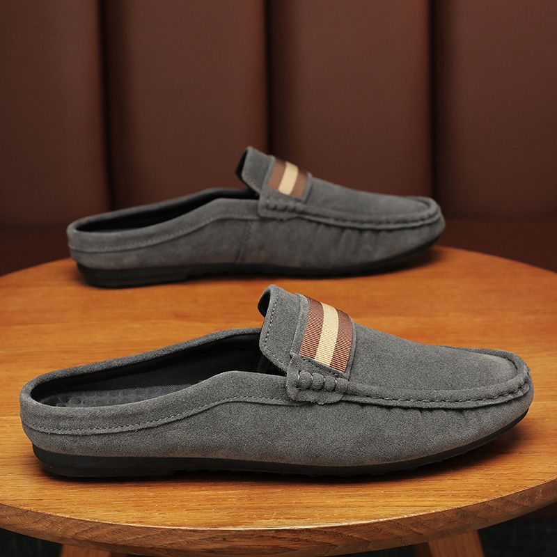 Men's Casual Loafers Slip On Leather Shoes Comfortable Driving Shoes Male Moccasins Classic Penny Loafer Flats Boat Shoes Slippers