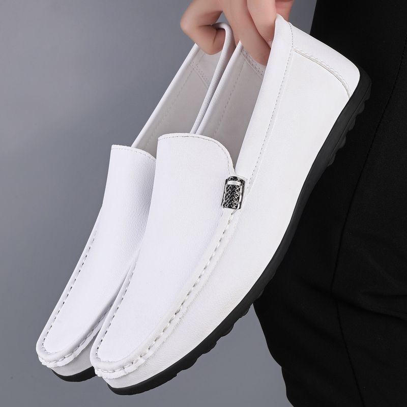 2026 Men's Casual Loafers Slip On Leather Shoes Comfortable Lightweight Driving Shoes Male Moccasins Classic Penny Loafer Flats Boat Shoes Outdoor Walking Shoes