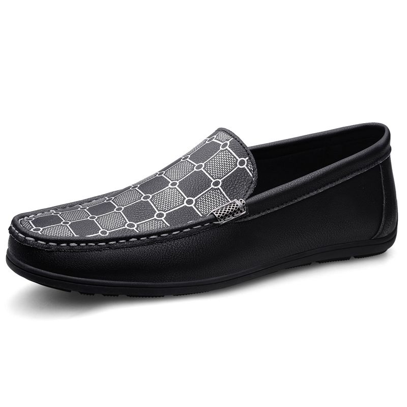 2026 Men's Casual Loafers Slip On Leather Shoes Comfortable Lightweight Driving Shoes Male Moccasins Classic Penny Loafer Flats Boat Shoes Outdoor Walking Shoes