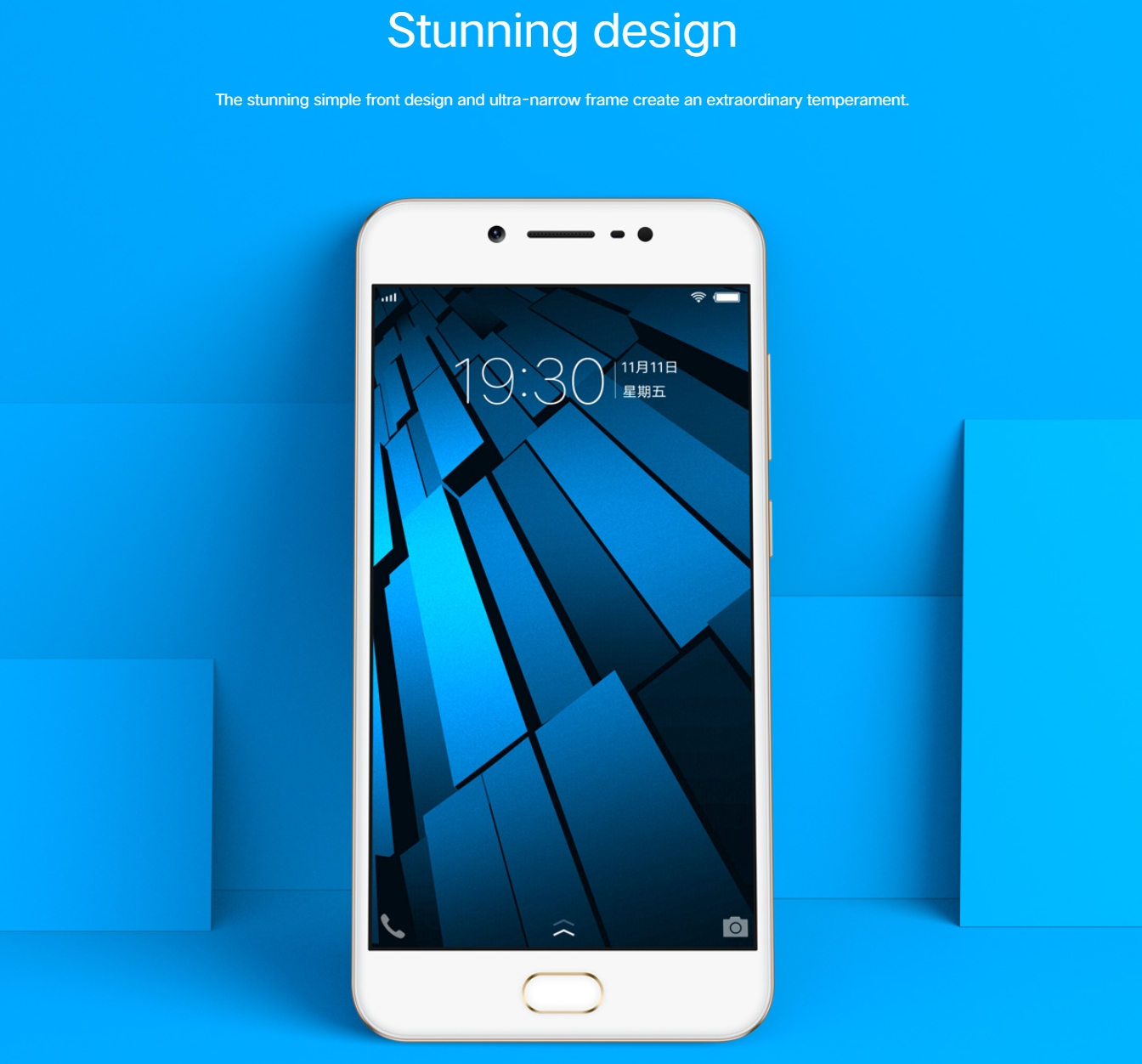 Refurbished ViVO Y67 4GB+64GB 5.5 inch 3000mAh 16MP+13MP (Global System) Dual SIM Smartphone Affordable Phone