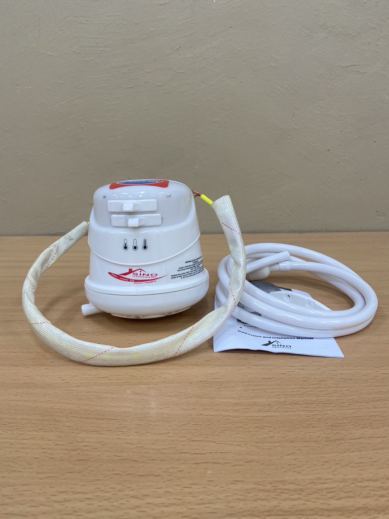 SINO Hot Water Shower For Fresh/Salty Water 3 Temperature SINO Instant Shower Electric Water Heater is the ideal option for a relaxing and economic bath