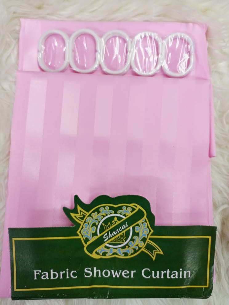 Plain stripped Shower curtains; This shower curtains are also mold resistant and features an elegant satin stripe design.
