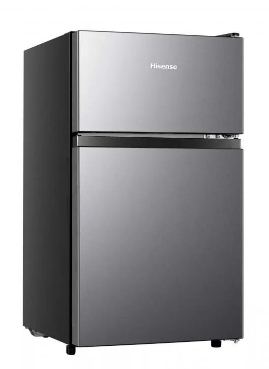 Hisense 87L Double Door Refrigerator ,Mechanical Control with Adjustable Thermostat, Reversible Door, Low , Environment-friendly Technology, Adjustable Legs - Grey (2YRS WRTY)-RD-12DR4SA 87L