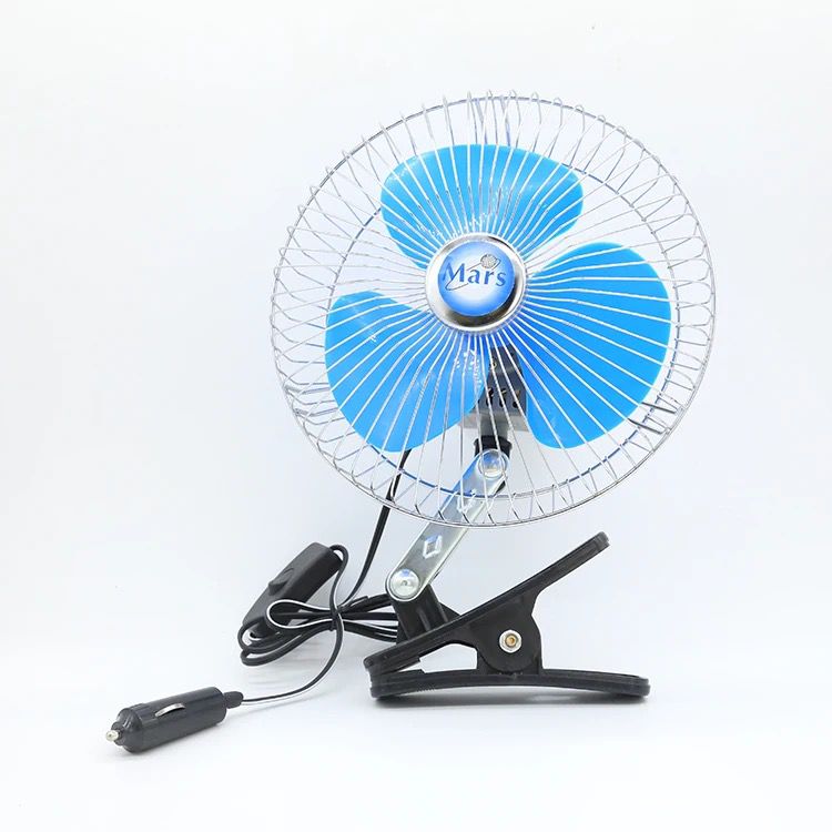 High Quality Car Adjustable Air Fast Cooling fan Cigarette Dashboard Fan Car Mini Electronic Fan 24v