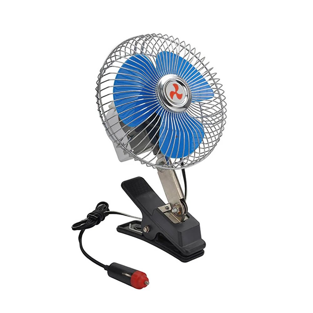 High Quality Car Adjustable Air Fast Cooling fan Cigarette Dashboard Fan Car Mini Electronic Fan 24v