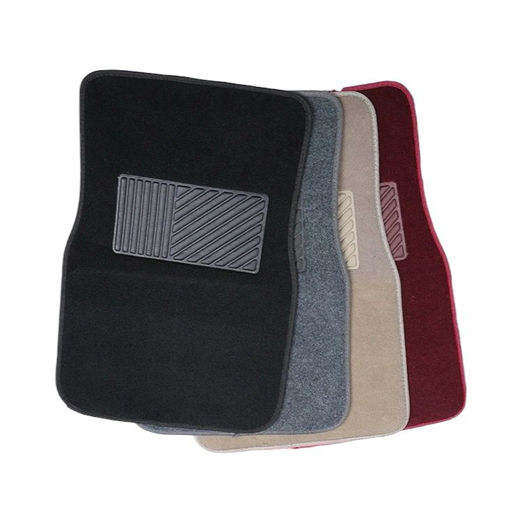 Suede Material Easy Wash Universal Use Customized 5D 5 Pieces Carpet Waterproof Foot Slip Mat Car Floor Mats - Black Grey Maroon Beige