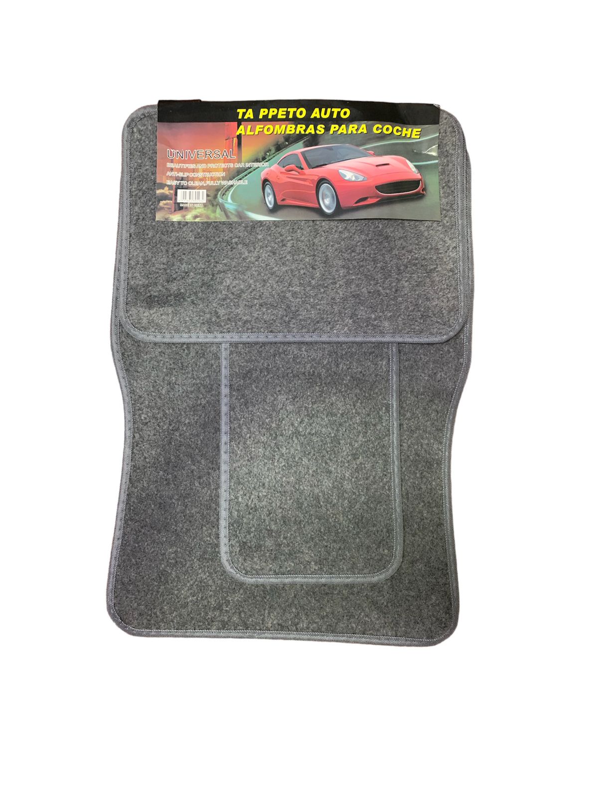 Suede Material Easy Wash Universal Use Customized 5D 5 Pieces Carpet Waterproof Foot Slip Mat Car Floor Mats - Black Grey Maroon Beige